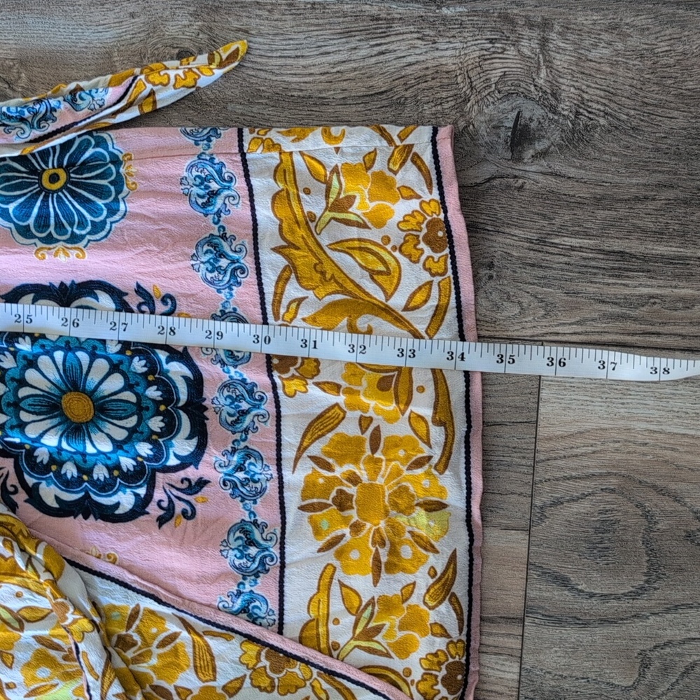 MAEVE by Anthropologie Resort Wrap Dress Pink Floral US Size 8 - Picture 16 of 16